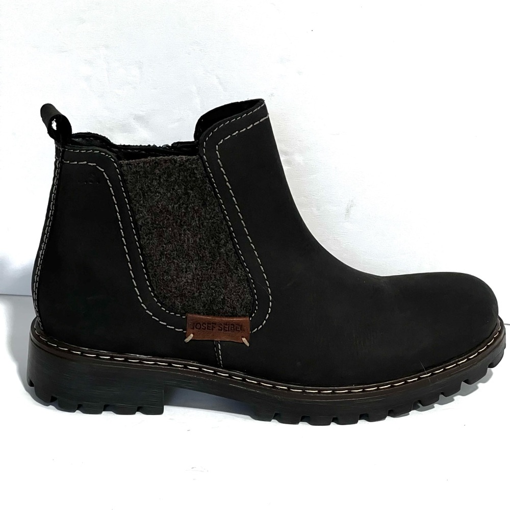 NWT Josef Seibel Marta 3 Chelsea Black Leather Ankle Boot Sz EU 41 10-10.5 - Picture 12 of 12